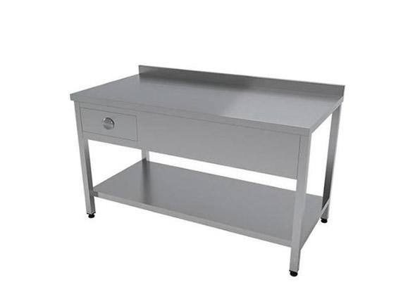 Çalışma Tezgahı Taban Raflı Tek Çekmeceli