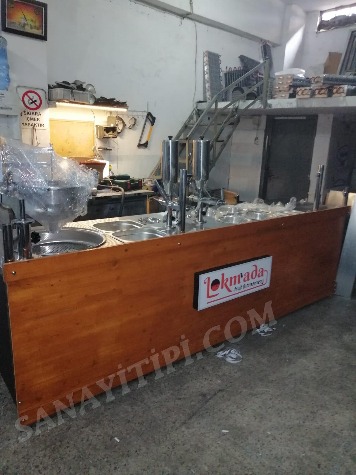 çikolatalı Lokma Tezgahı   2li çikolata Dolum Makinesi   Tek Parça Tezgah