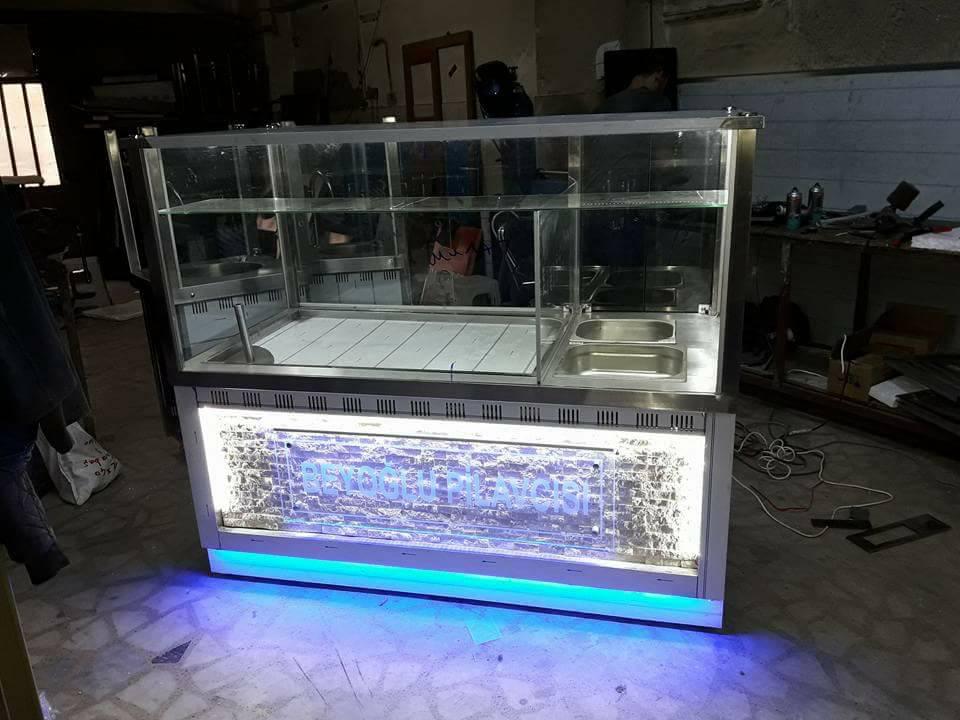 ışıklandırmalı Pilav Benmari Tezgahı