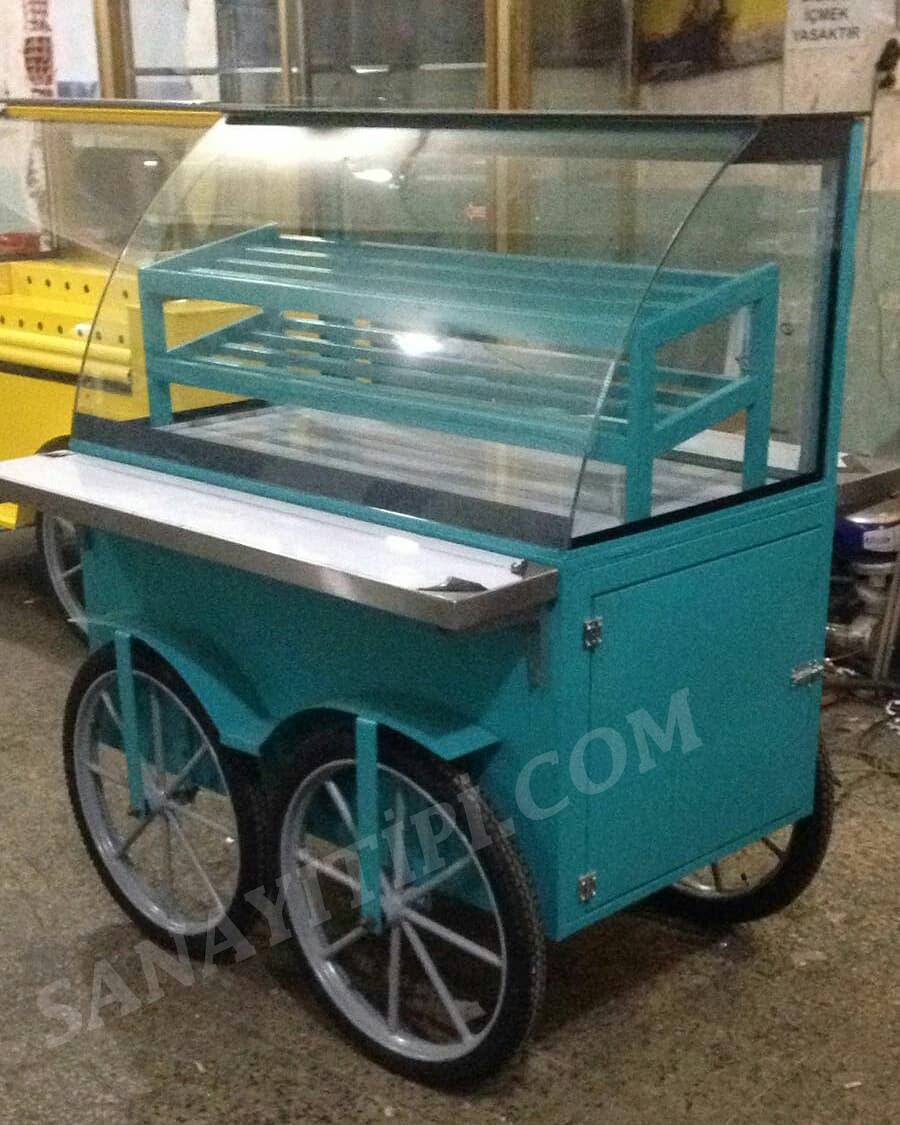 ısıtmalı poğaça börek seyyar tezgahı