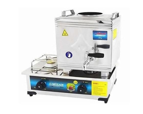 10 Lt Paslanmaz Gazlı çay Kazanı Ocağı Demlikli