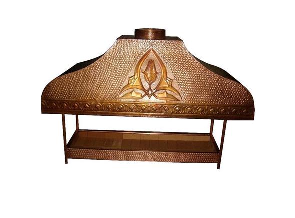 150 Cm Açık Bakır Ocakbaşı Davlumbaz