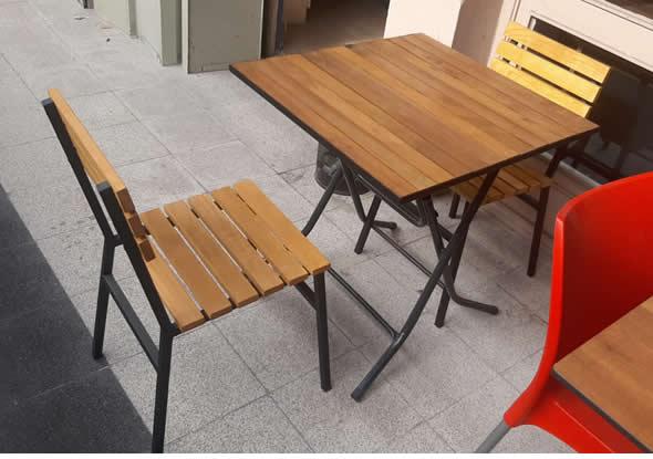 2 Kişilik Katlanır Masa Sandalye Takımı