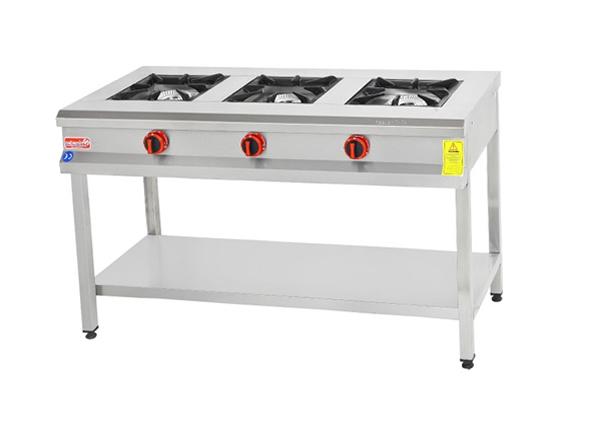 3 Gözlü Taban Raflı Ocak