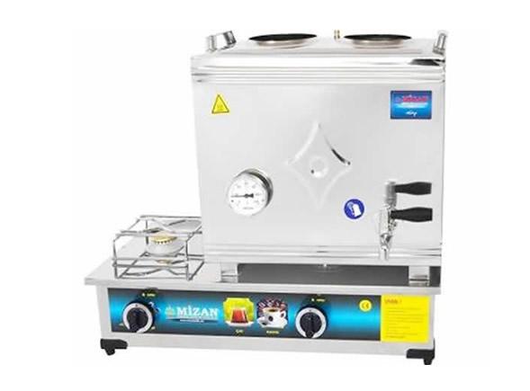 30 Lt Paslanmaz Gazlı çay Kazanı Ocağı 2 Demlikli