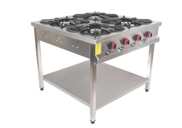 4 Gözlü Taban Lokanta Ocağı 100x100 cm