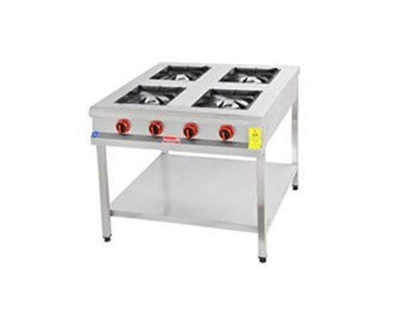 4 Gözlü Taban Raflı Ocak