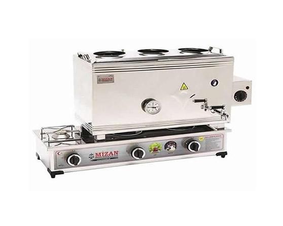 40 Lt Elektrikli Gazlı çay Kazanı Ocağı 3 Demlik