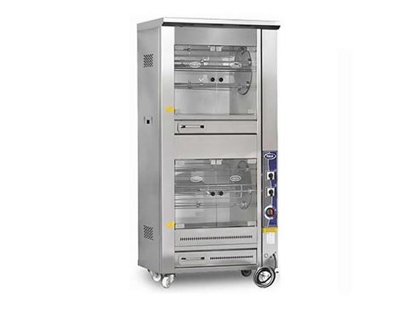 50 Piliçli Çift Katlı Tamburlu Piliç Çevirme Makinesi