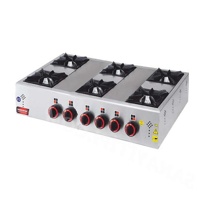 6 Gözlü Ekonomik Gazlı Ocaklar