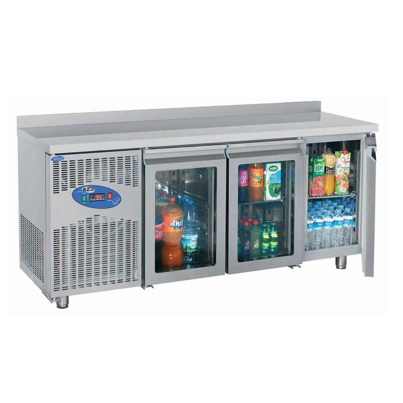 700 Seri 3 Kapılı Glasslı Counter Type Refrigerator