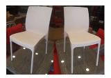 Aluminum Legged White Plastic Chair - Thumbnail 2
