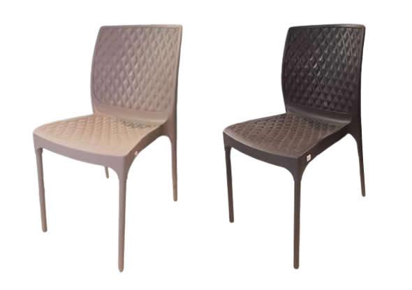 Baklava Desenli Kolsuz Plastik Sandalye