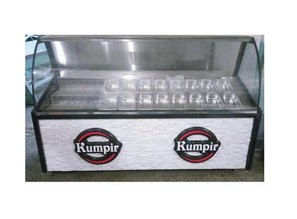 Beyaz Taşlı Kumpir Dolabı