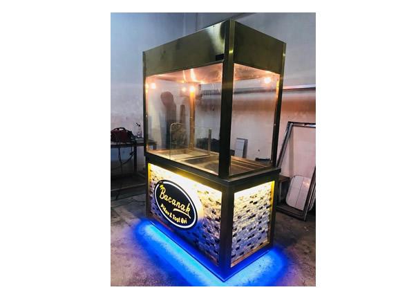 Dükkan Önü Tabelalı Pilav Tezgah