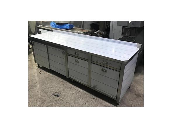 Dönerci devrilir çekmeceli çalışma tezgahı