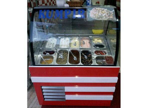 Kırmızı Beyaz Kumpir Dolabı