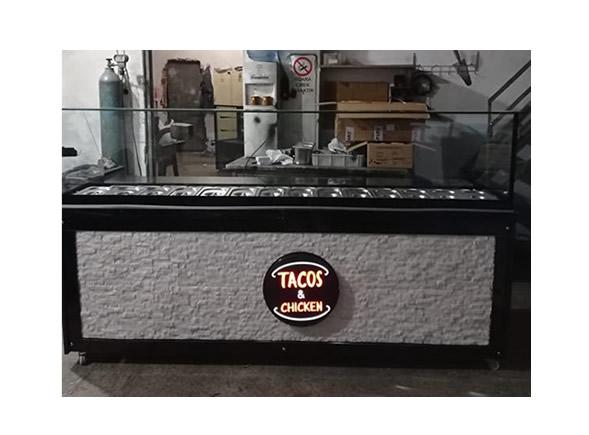 Kademeli Sosluklu Kahvaltı Kumpir Dolabı