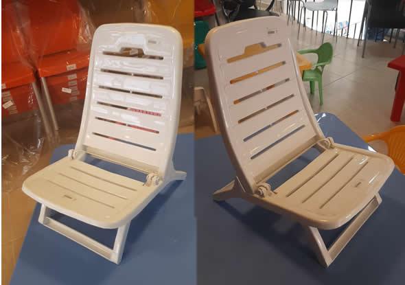 Folding Plastic Plaj Chairsi
