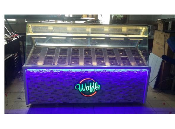 ledli waffle dolabı