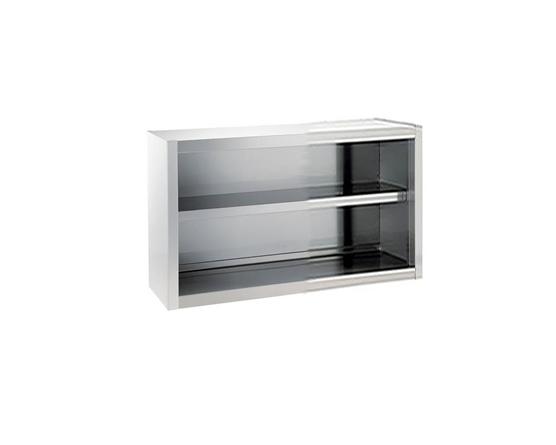 Paslanmaz Çelik Açık Duvar Dolabı 110x40x60 cm