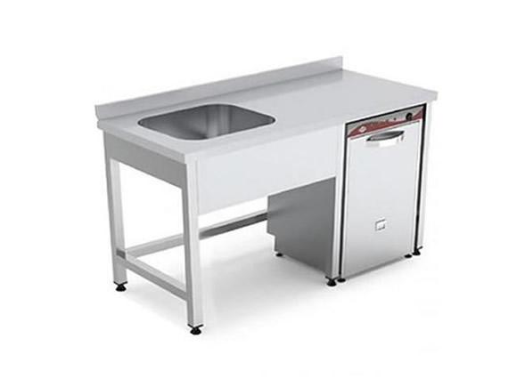 Sol Evyeli Bulaşık makinası Girişli Çalışma Tezgahı