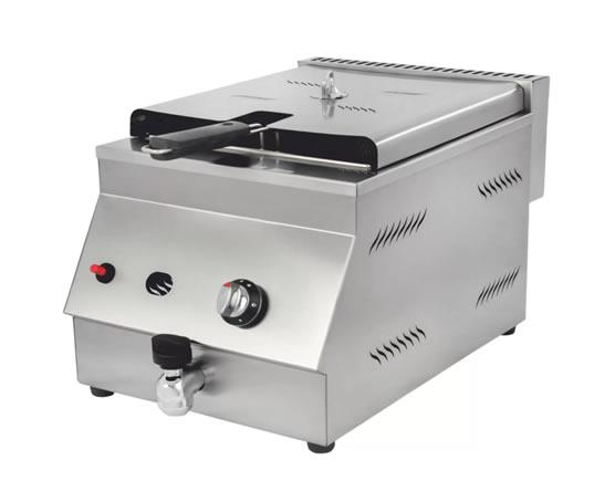 Tekli Tahliye Vanalı Gazlı Setüstü Fritöz