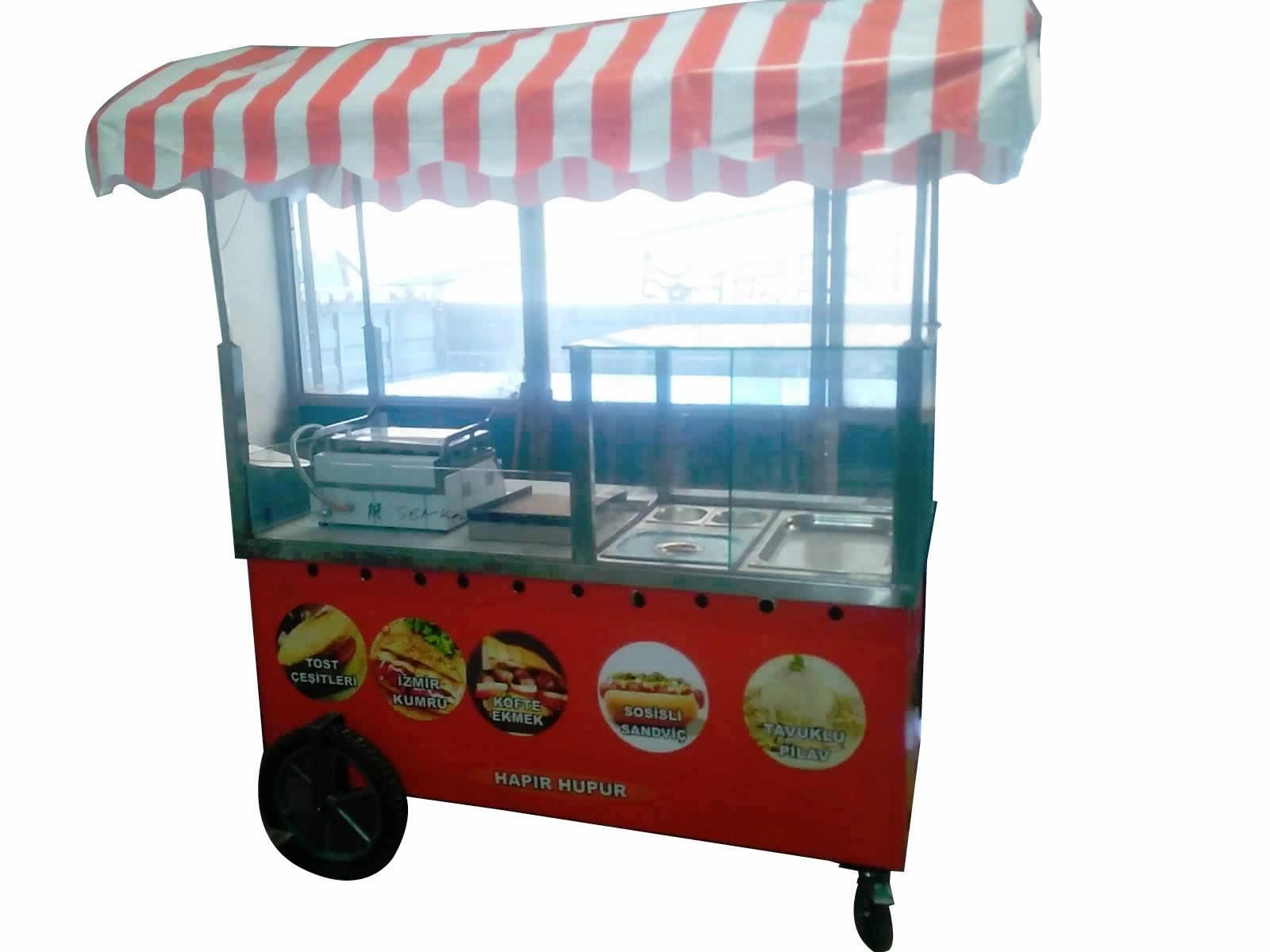 Tost ızgara sosisli pilav Arabası